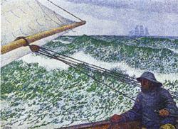 Theo Van Rysselberghe Man at the Helm oil painting image